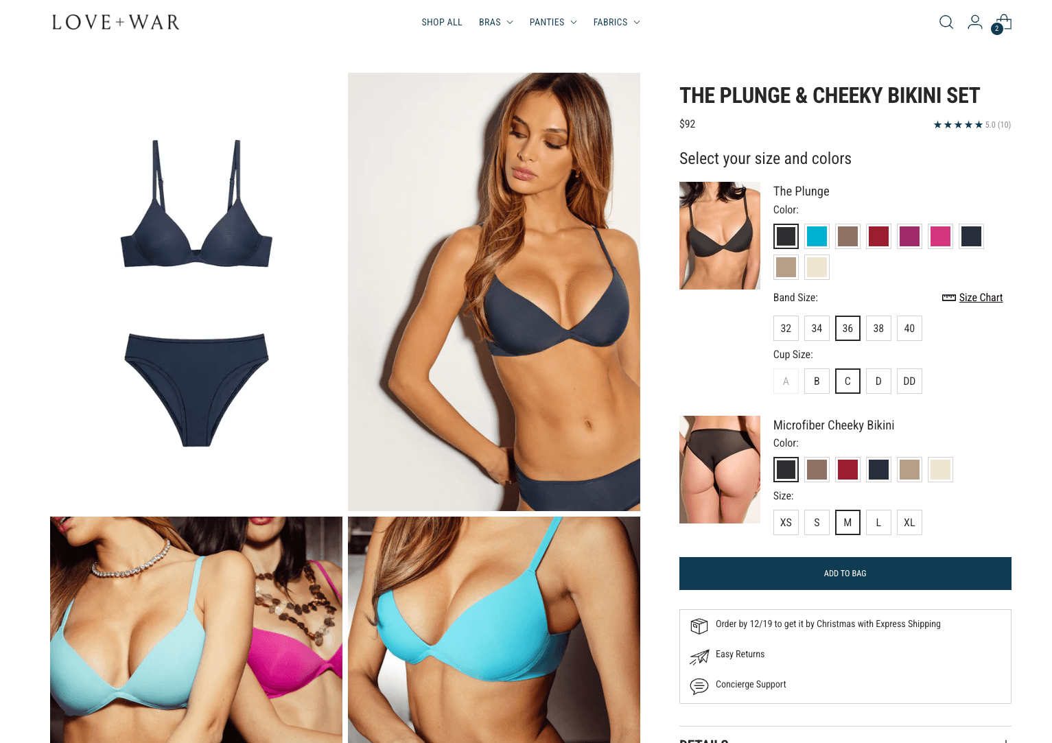 Gallery image: Love + War returns automation and bundle PDP – 5 of 8